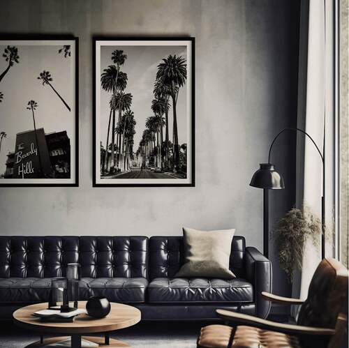 Photography print in modern home